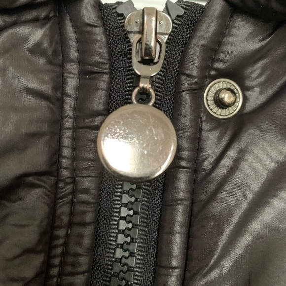 Black Vintage Puffer Jacket Coat - Picture 4 of 9